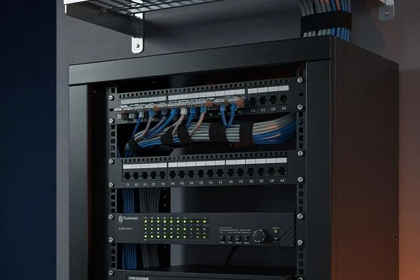 Network rack in a small office