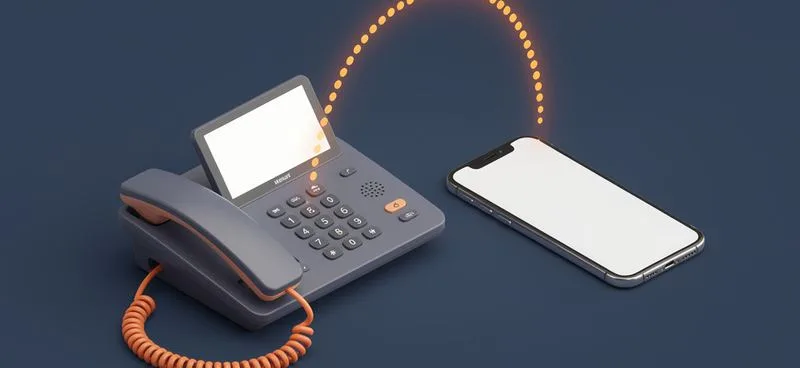 Desk phone and cell phone sharing calls