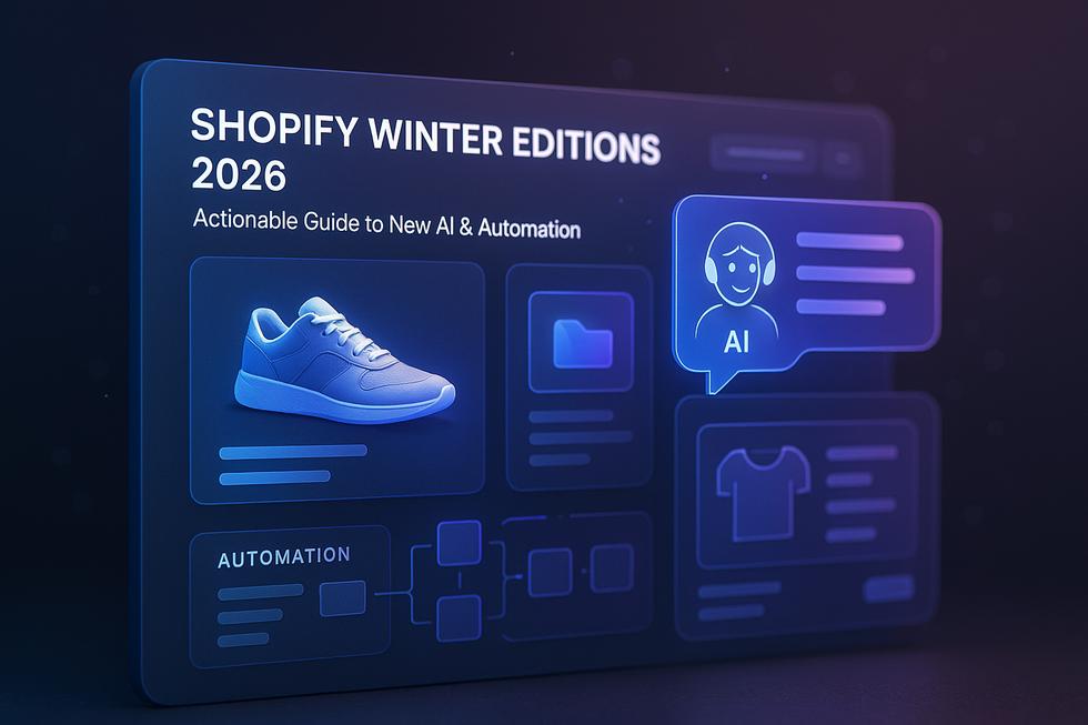 Shopify Winter Editions 2026: Sidekick AI, Agentic Storefronts & the ...